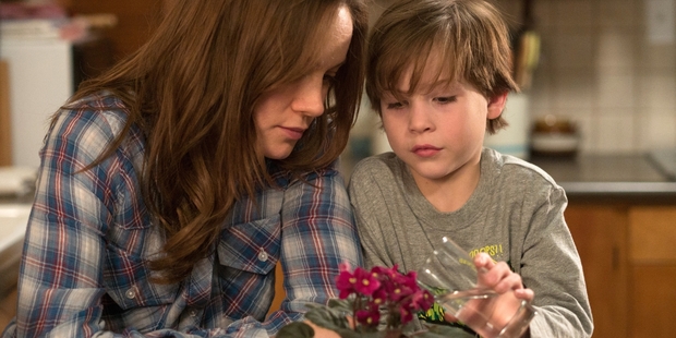 Brie Larson and Jacob Tremblay as Joy and Jack.