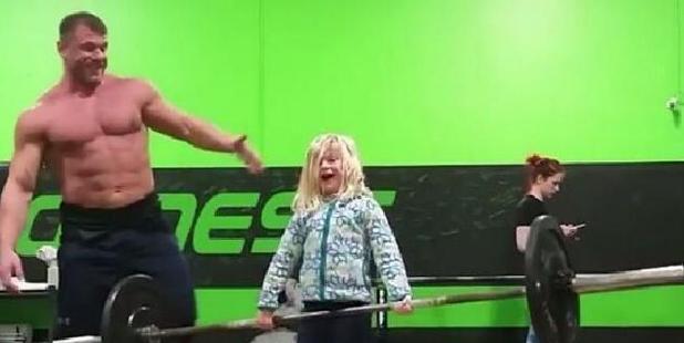Five-year-old Harper is overjoyed by her achievement - and so is her dad. Photo / Instagram.