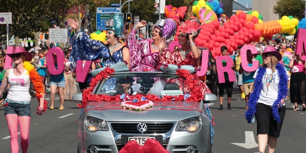 The Pride Parade. Photo / Doug Sherring