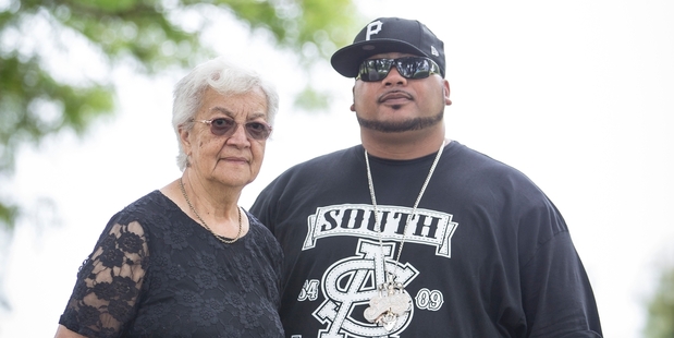 Hip-hop star Savage and Rose Whaiapu, chairperson of Toi O Manukau