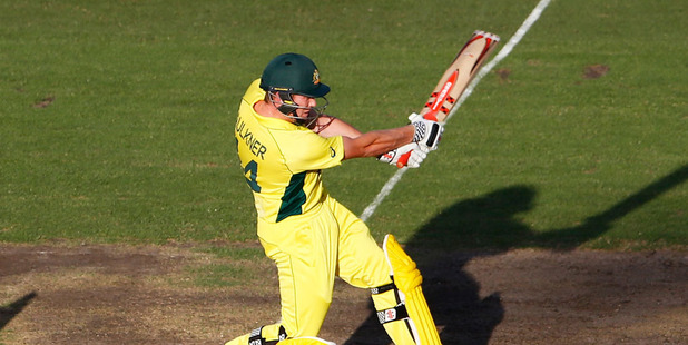 James Faulkner says there is no reason a side can reach 350-400 during the Chappell-Hadlee trophy. Photo / Getty