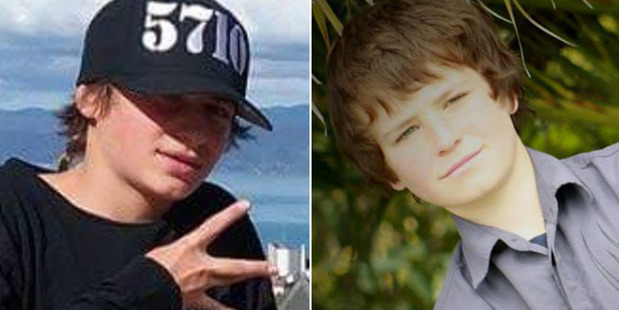 Hoani Korewha, 15, and Pacer Willacy-Scott, 15, died after their friend crashed a stolen car following a short police pursuit in Masterton. Photo / Supplied
