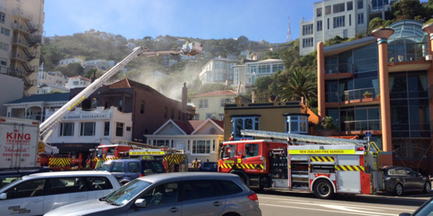 Smoke can be seen from a large distance. Photo / Nicholas Jones
