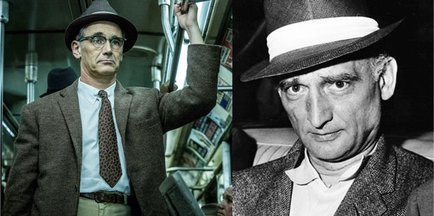 Mark Rylance, left, as Rudolf Abel in Bridge of Spies. Photo / Supplied / AP
