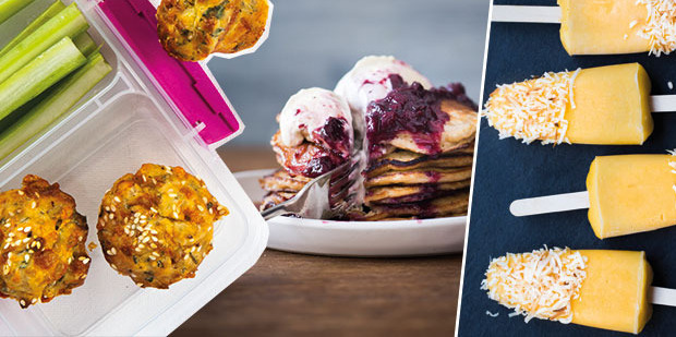 Recipes for lunchbox muffins, pancakes and ice blocks are all in this week's Bite magazine and over on bite.co.nz. Photos / Bite magazine