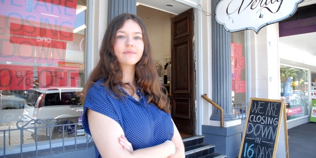 SHUT DOWN: Vera Aperloo, owner of the Verily women's clothing shop in Masterton, is closing her retail business after almost three years of increasingly difficult trading.PHOTO/NATHAN CROMBIE