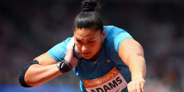Valerie Adams of New Zealand competes in the Womens Shot Put. Photo / Getty Images