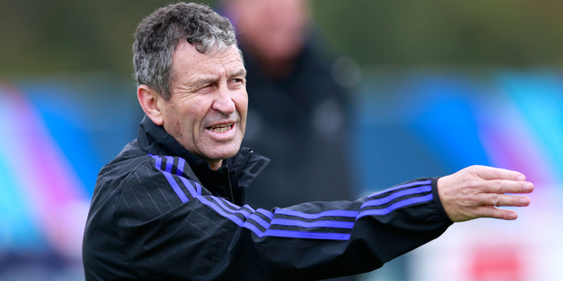 Wayne Smith during an All Blacks training session at London Irish. Photo/Getty
