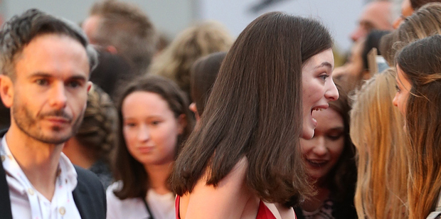 Justin Warren, left appears next to Lorde on the red carpet at the Vodafone New Zealand Music Awards at Vector Arena in November. Photo/Getty