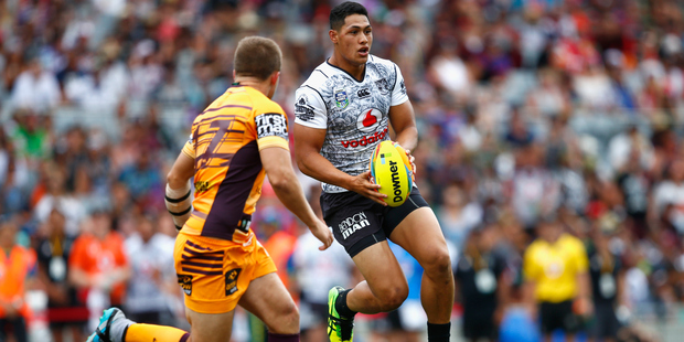 Warriors fullback Roger Tuivasa-Sheck suffered a calf strain in the latter stages of the NRL Auckland Nines at Eden Park. Photo/Getty