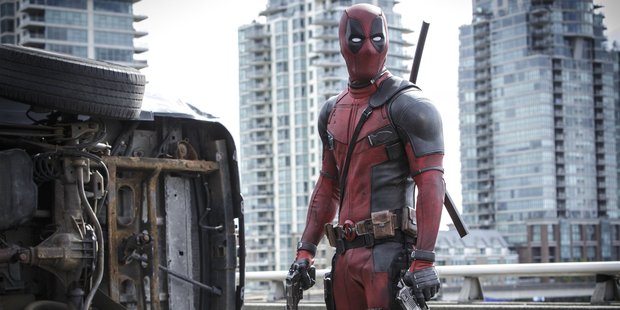 Ryan Reynolds stars in the movie Deadpool.