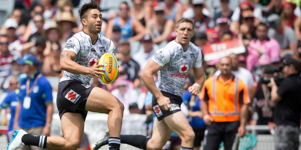 Shaun Johnson in action. Photo / Greg Bowker