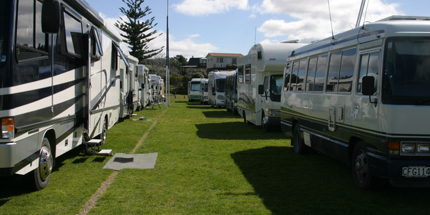 Motor caravans lined up. Photo/file