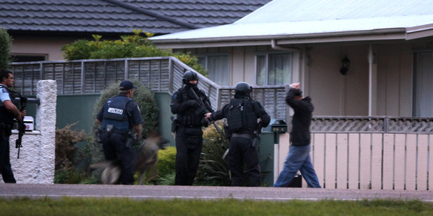 An armed man roaming residential streets Napier sparked a major police callout. Hawke's Bay Today Photograph by Duncan Brown.