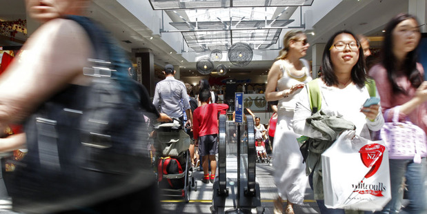 The Christmas shopping boom kept rolling into January, with new stats showing retail growth on the Paymark network of 6 per cent. Photo / Chris Gorman
