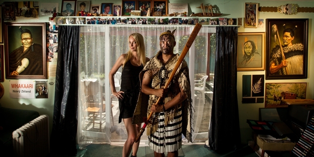 TWO CULTURES: Documentary maker Ivanna Benesova (left) and Frank Grapl (right) during filming. PHOTOS/STEPHEN PARKER