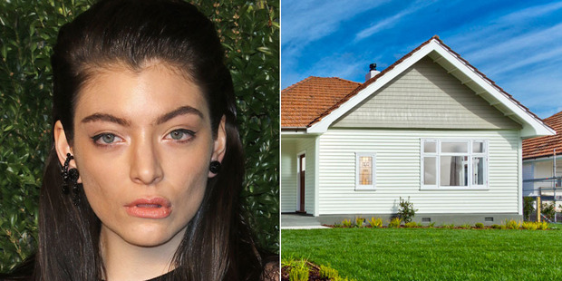 Lorde, left, and the house her music video producer on Royals bought in north Auckland for a record-breaking $1.6 million last June. Photos / Getty Images / Supplied