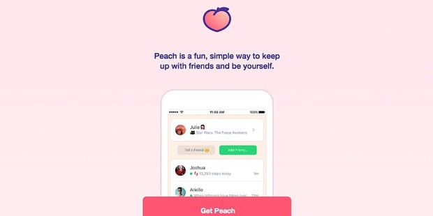 Peach is a mixture of Facebook Messenger and Twitter and has people intrigued. Photo / Peach