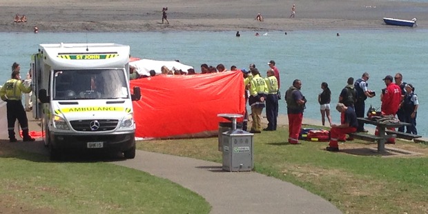 Ambulance crews worked on the teen for up to an hour but he could not be saved. Photo / Belinda Feek