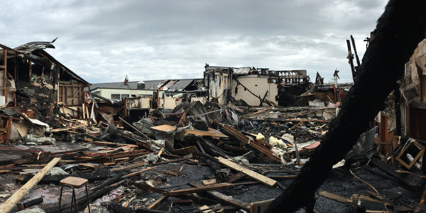 The view from inside the school hall. Photo / Supplied