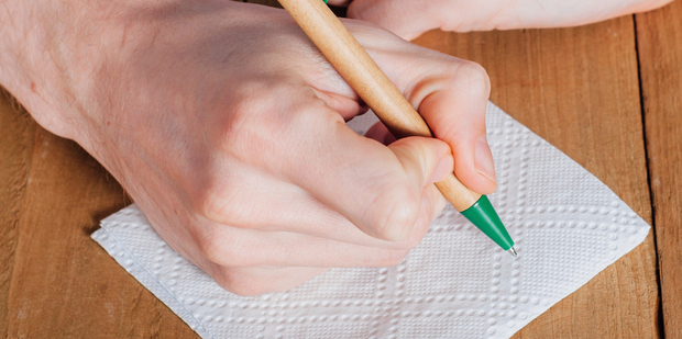 The passenger was shocked to receive the note, written on a serviette. Photo / iStock