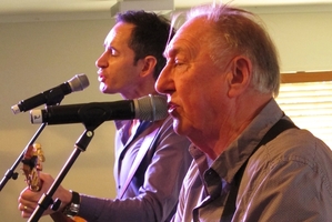Kiwi music veteran Midge Marsden and Whangarei blues guitar virtuoso Chet O'Connell will play at Marsden Estate, in Kerikeri, next month as part of Marsden's final NZ tour. Photo / Peter de Graaf