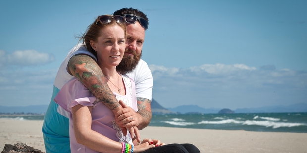 Brett with his wife, Sarah Morrison. Photo/File