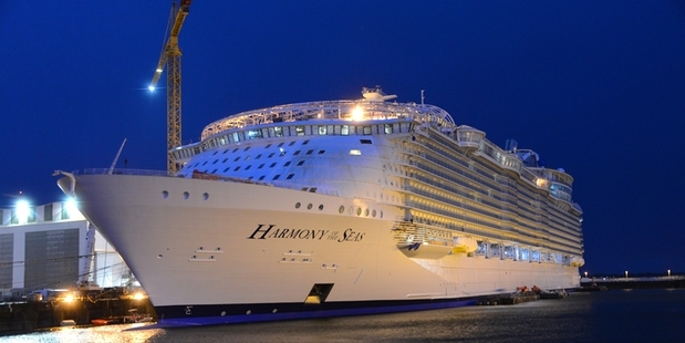 Harmony of the Sea takes her maiden voyage in just eight weeks. Photo / Supplied