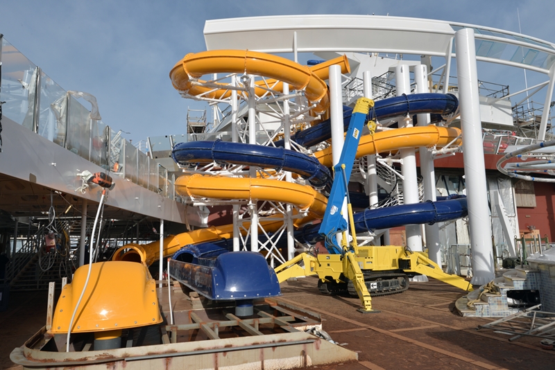 The ten storey waterslide is still under construction. Photo / Supplied
