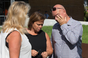 Martin and Tania MacKenzie, parents of Luke MacKenzie who was killed in a head-on collision with drunk driver 27-year-old Xingyu Shang. Photo / Brett Phibbs