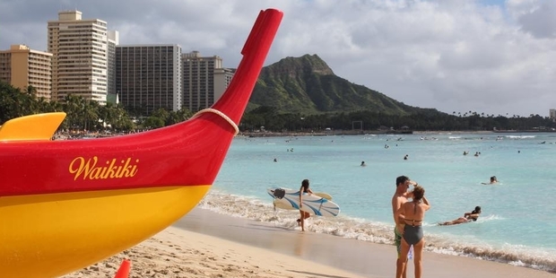 Waikiki beach.