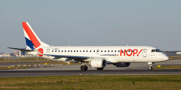 An Air France Hop! Embraer 190 aircraft. Photo / 123RF