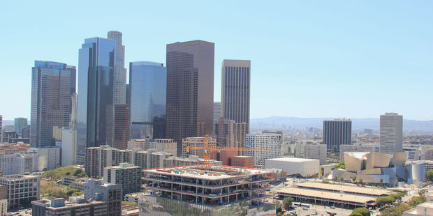 Downtown Los Angeles is in the middle of an ongoing construction boom. Photo / 123RF