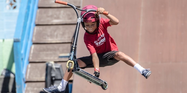 National under-10 scooter champ Thor Larsen, 9, has set up a give-a-little page to help him raise money to get to Brisbane in April for the Australian Scooter Association 2016.