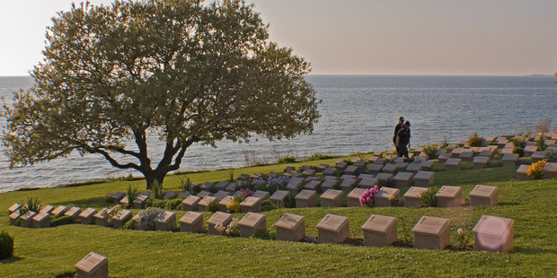 The Anzac Cove beach cemetery. Photo / Kevin Taylor