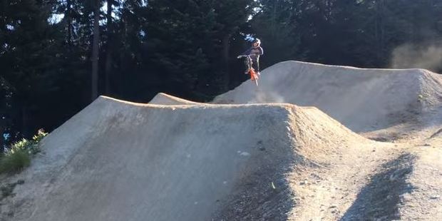 The boys are still biking every chance they get. Photo: SamJakeTheo Riddle/Youtube