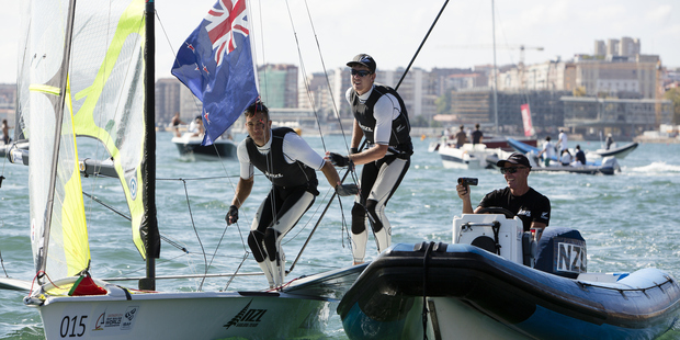 Peter Burling / Blair Tuke at the 2014 World Champs. Photo / Getty Images