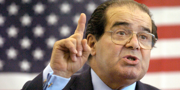 US Supreme Court Justice Antonin Scalia has died aged 79. Photo / AP