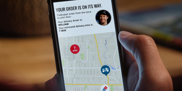Pizza company Domino's new delivery GPS Driver Tracker.