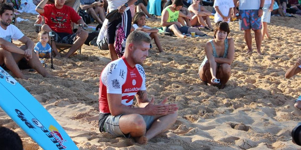 Mick Fanning at the Pipeline Masters in Hawaii. Photo / Grant Bradley
