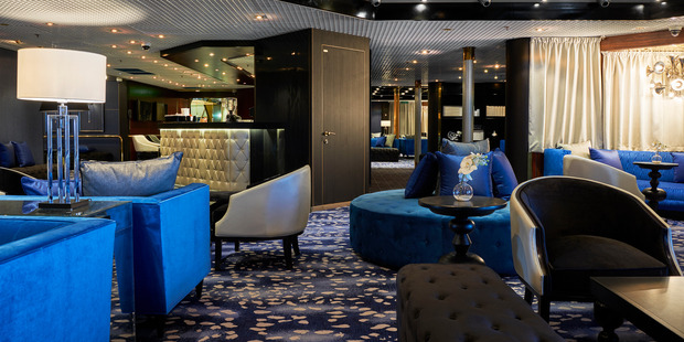 The refurbished Blue Room bar.