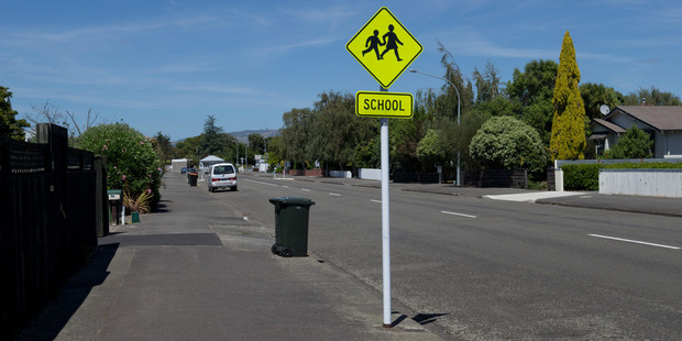 Shamrock Street, Palmerston North, near where the girl was grabbed by a man driven away. Photo / Mark Mitchell