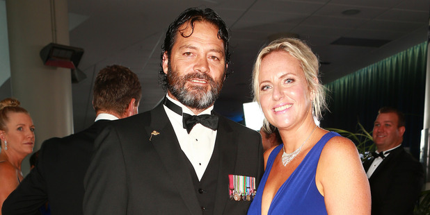 Willie Apiata VC and friend. Photo / Norrie Montgomery