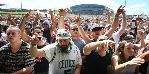Raggamuffin Music Festival at Trust Stadium in Auckland today. Photo / Doug Sherring