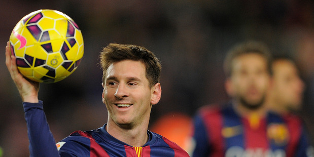Barcelona's Lionel Messi. Photo / AP.