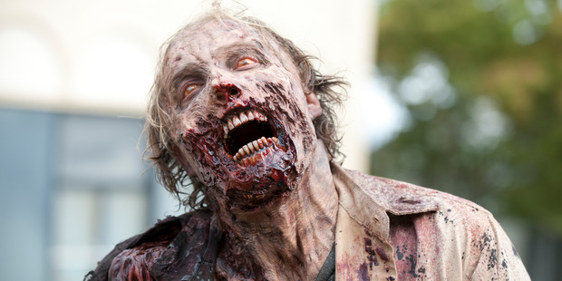 A Walker from the TV show The Walking Dead. Photo / AMC