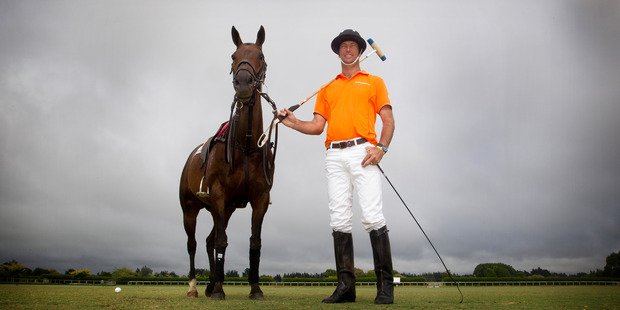 John-Paul Clarkin has travelled to all parts of the world playing polo. Photo / Christine Cornege