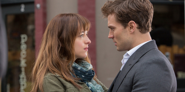 Fifty Shades of Grey stars Dakota Johnson and Jamie Dornan.