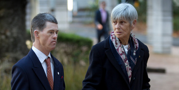 Margaret Spencer with her son Paul. Photo / Brett Phibbs