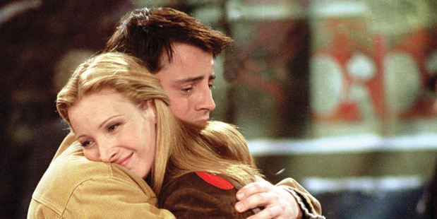 Matt LeBlanc and Lisa Kudrow in a scene from Friends.